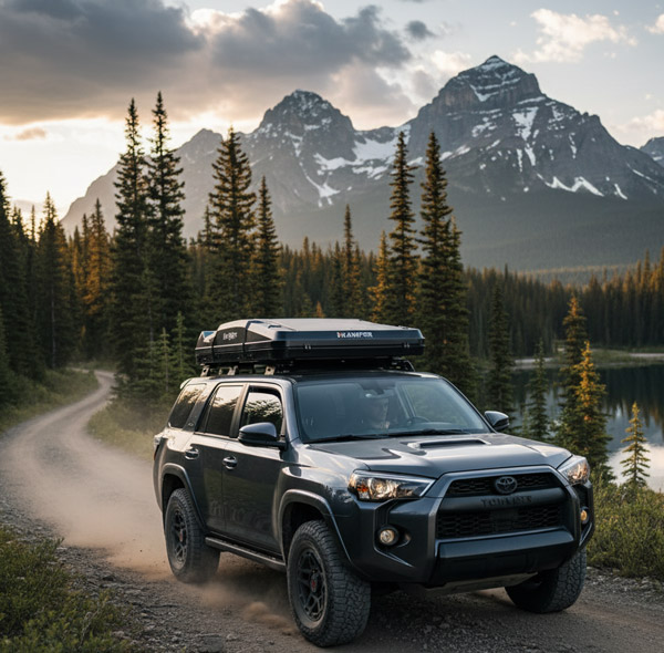 tente de toit rigide sur 4x4